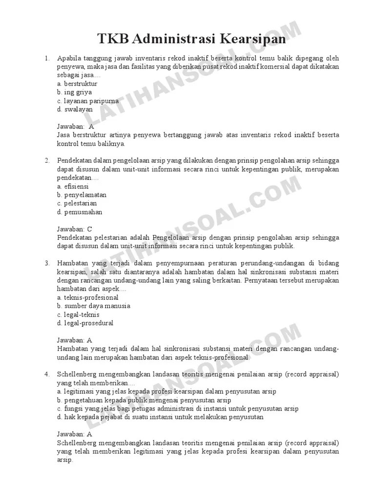 Soal Kearsipan Kelas 10 Dan Jawabannya – kabarmedia.github.io