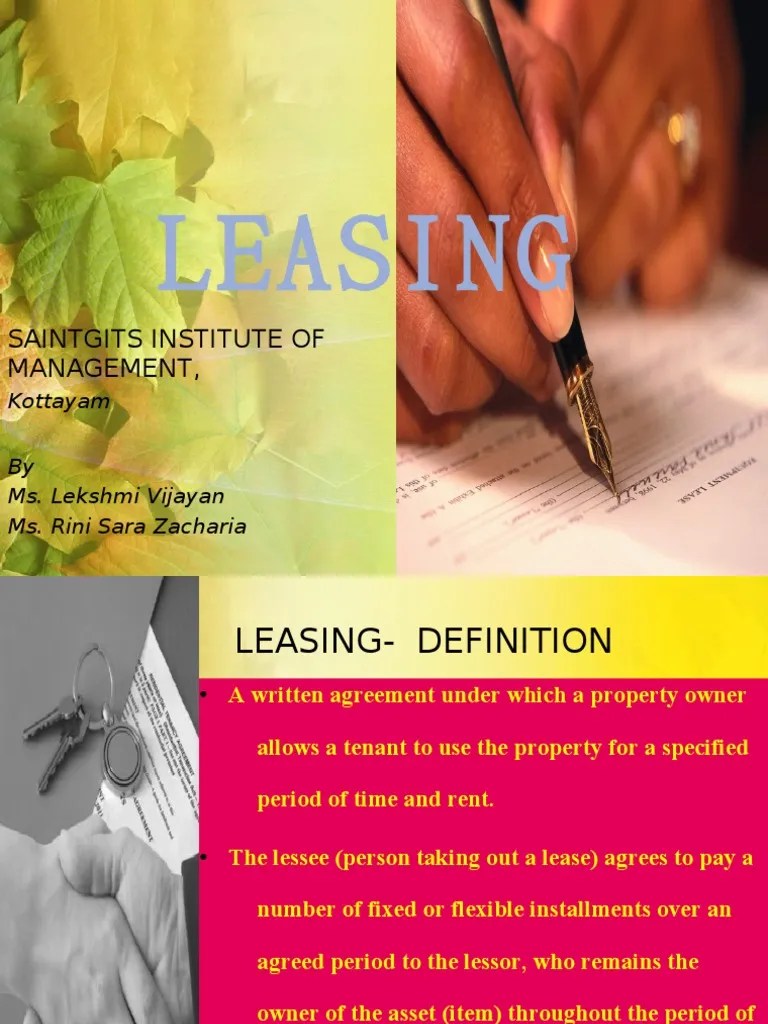 Leasing Ppt Lease Renting