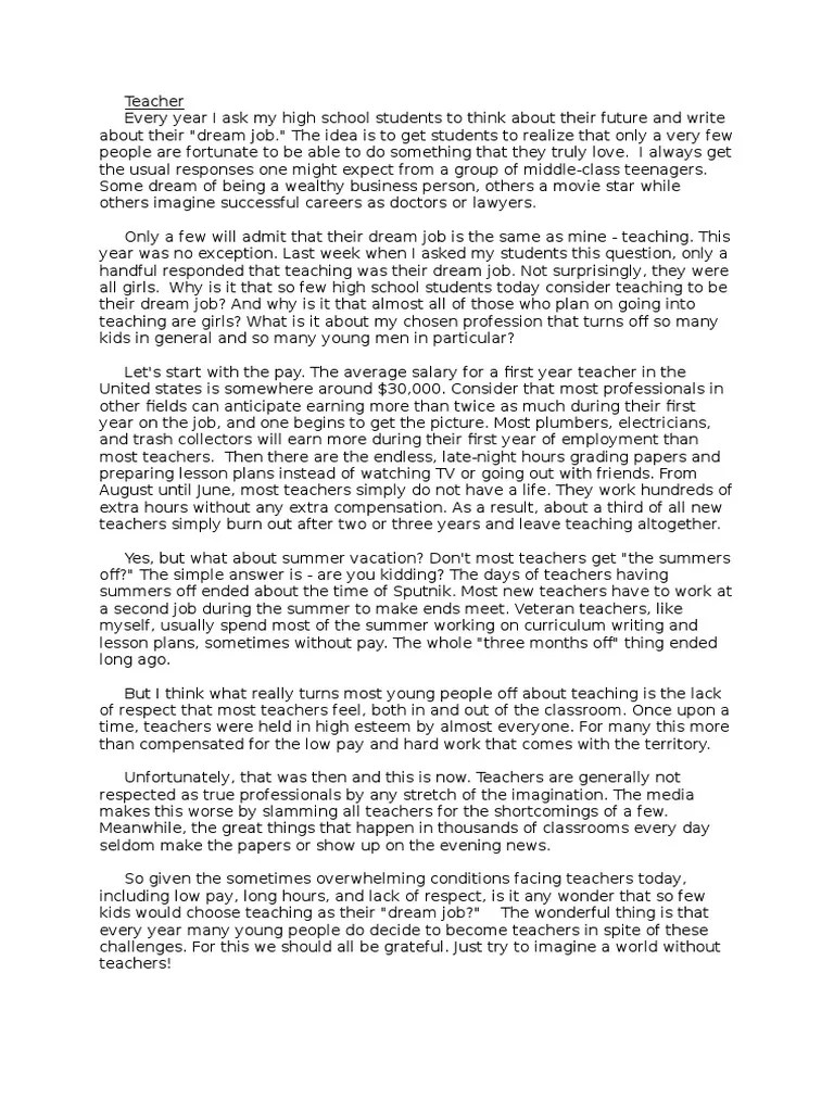 Teacher Physician Teachers