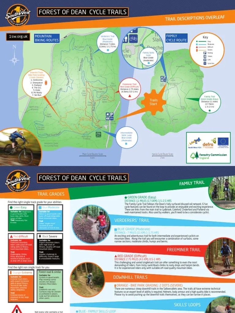 Forest of Dean Map Trail Mountain Biking