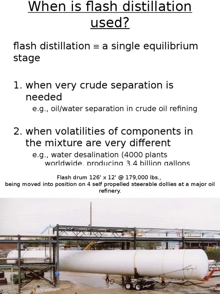 flash distillation Phases Of Matter Physical Chemistry