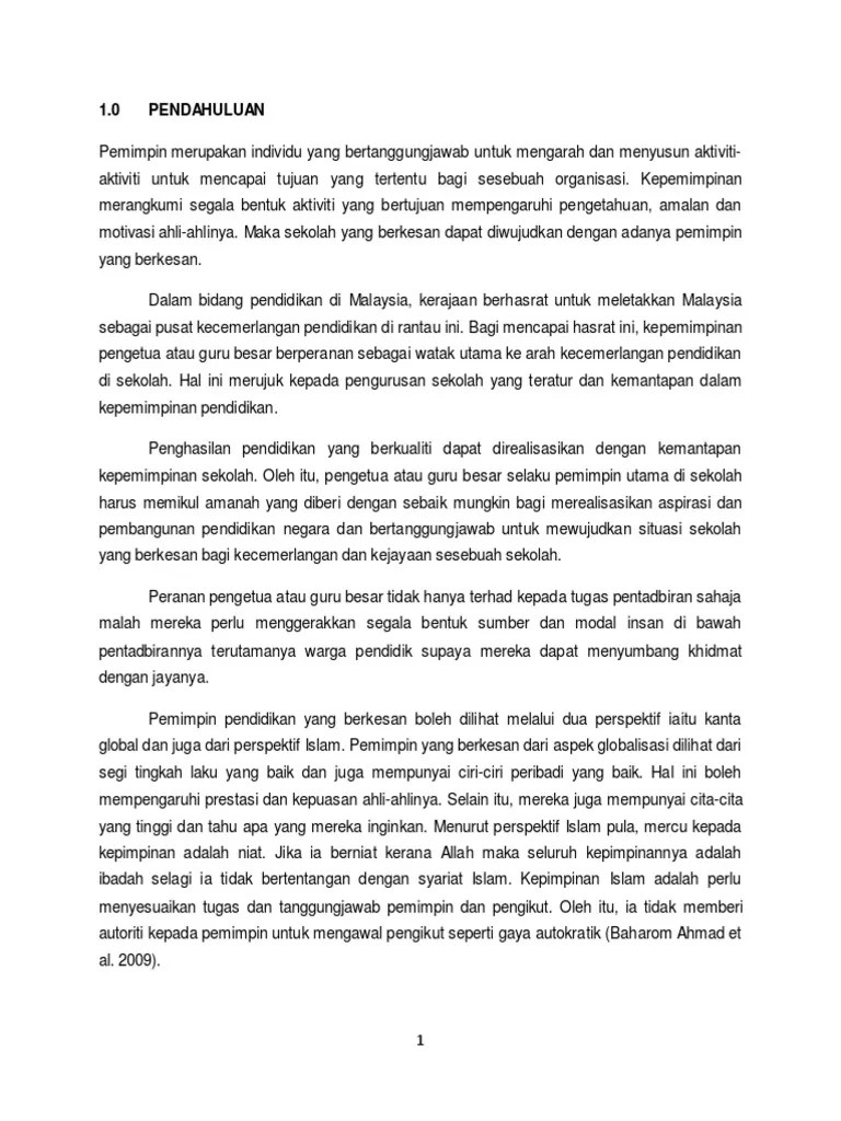 Karangan Ciri Pemimpin Pelajar Yang Berkualiti Https Www Moe Gov My