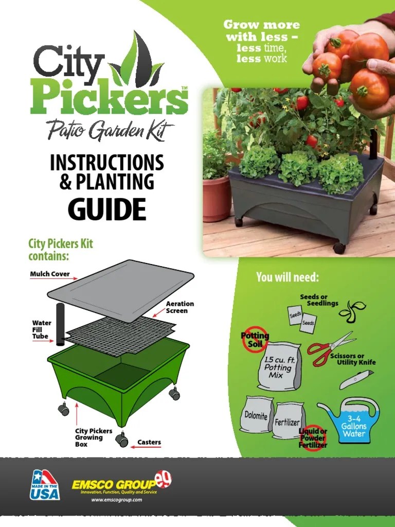 city picker instruction Fertilizer Botany