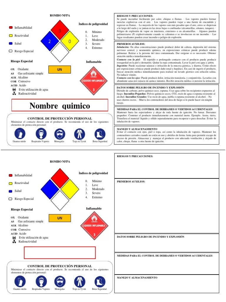 Guia Rombo NFPA PDF Agua Contaminación