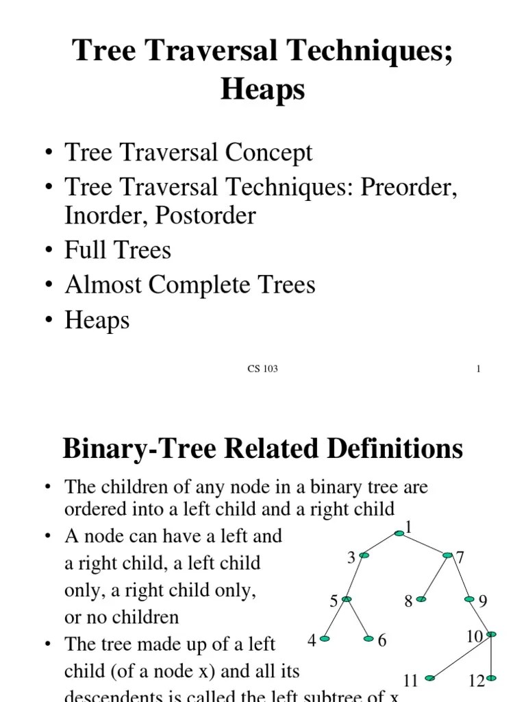 Tree Traversal Applied Mathematics Theoretical Computer Science
