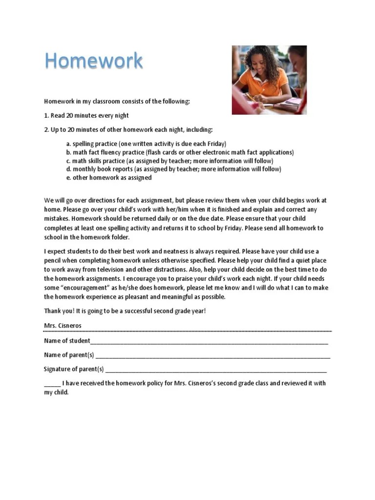 Homework Policy PDF