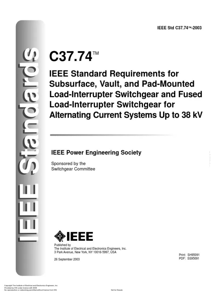 IEEEC37_742003 High Voltage Fuse (Electrical) Free 30day Trial