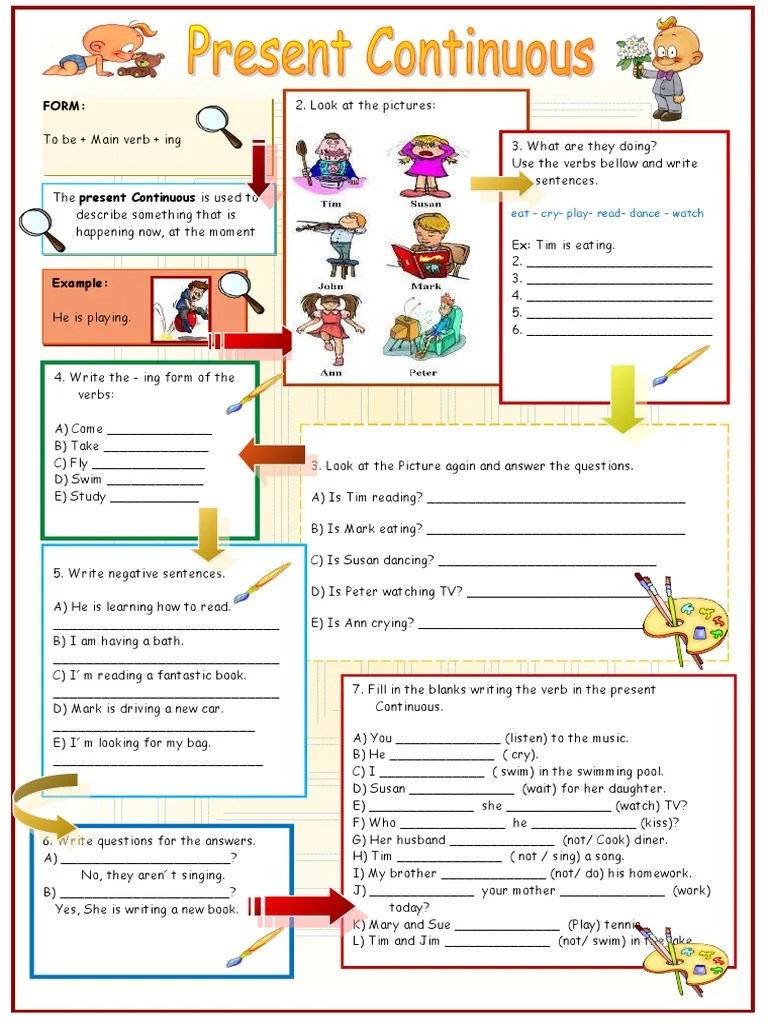 Present Continuous | PDF