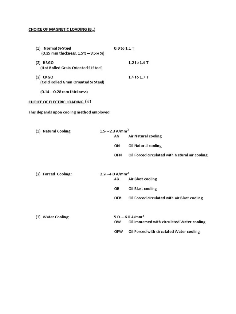 Choice of Electric & Loading PDF