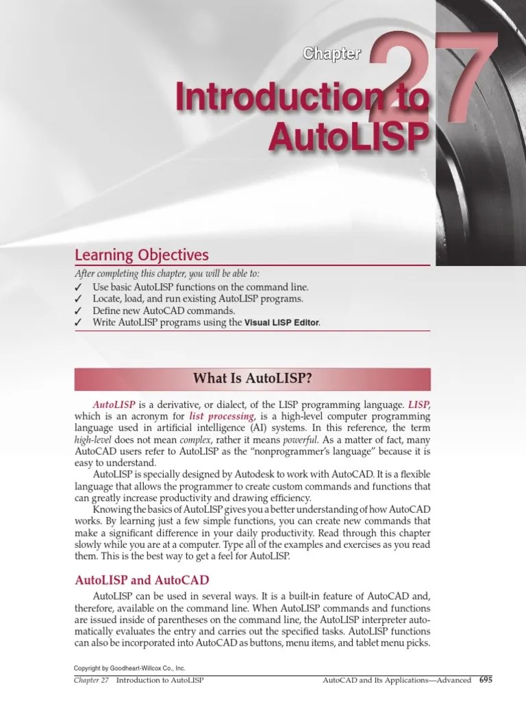 AutoLisp Software Computer Programming