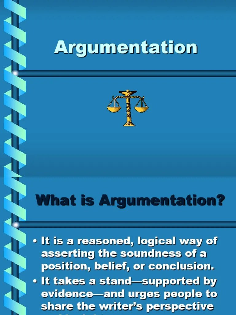 Argumentation.ppt Proposition Argumentation Theory
