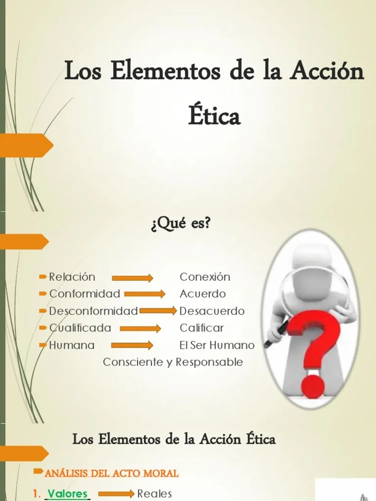 Los Elementos de La AcciÃ³n Ã‰tica Libre albedrÃ­o Pecado Prueba