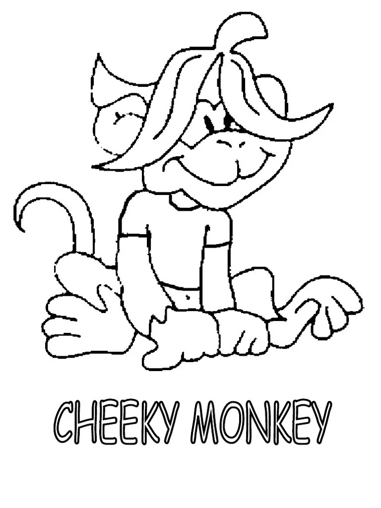 Cheeky Coloring Worksheet