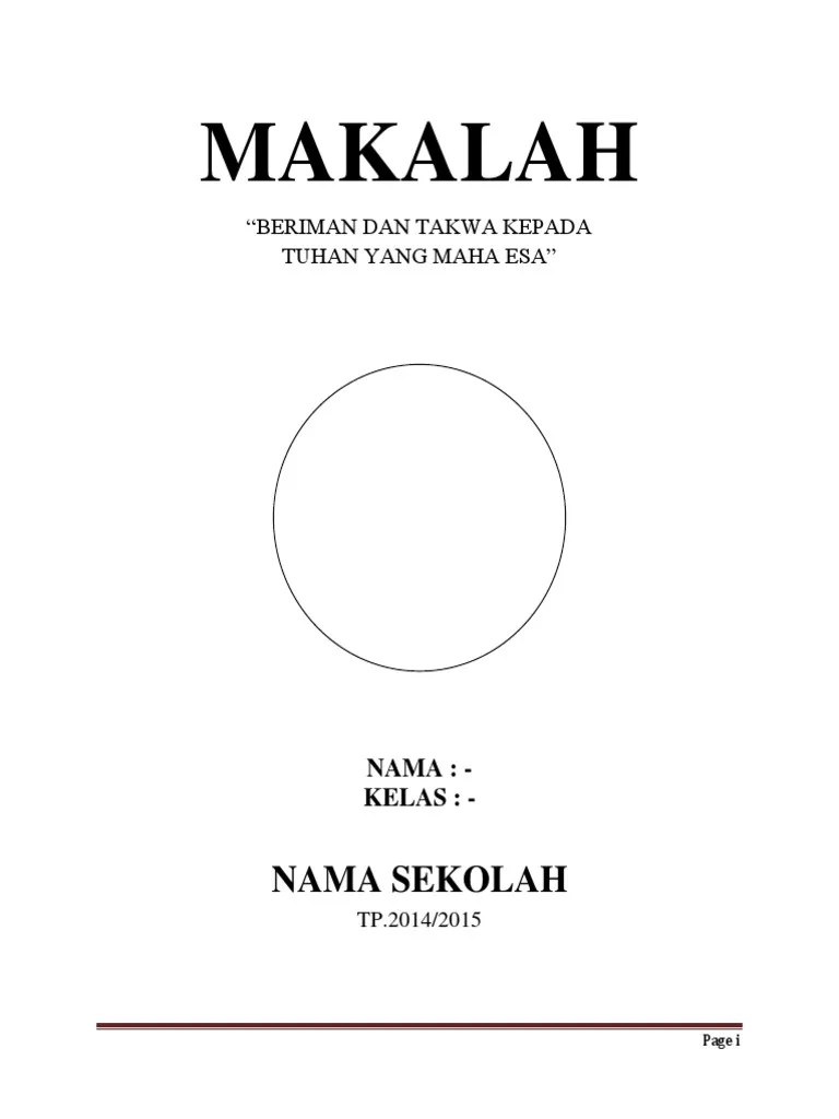MAKALAH Beriman & Bertakwa Kepada Tuhan Yang Maha Esa v. 1