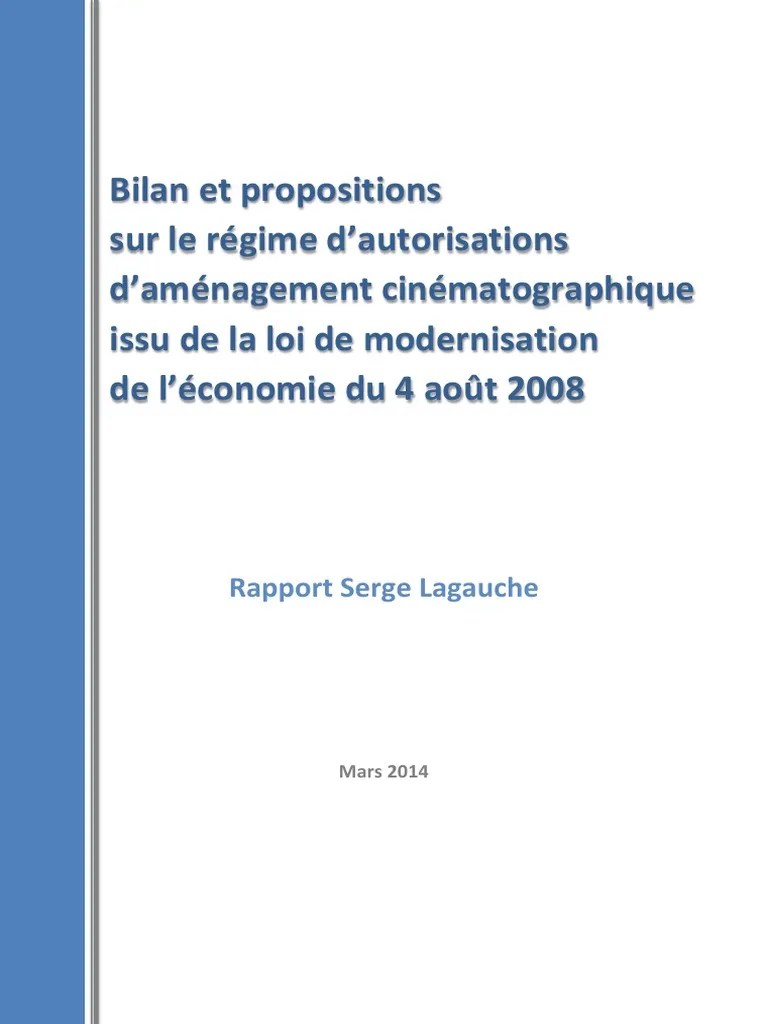 Rapport de Serge Lagauche _ Bilan Et Propositions Sur Le