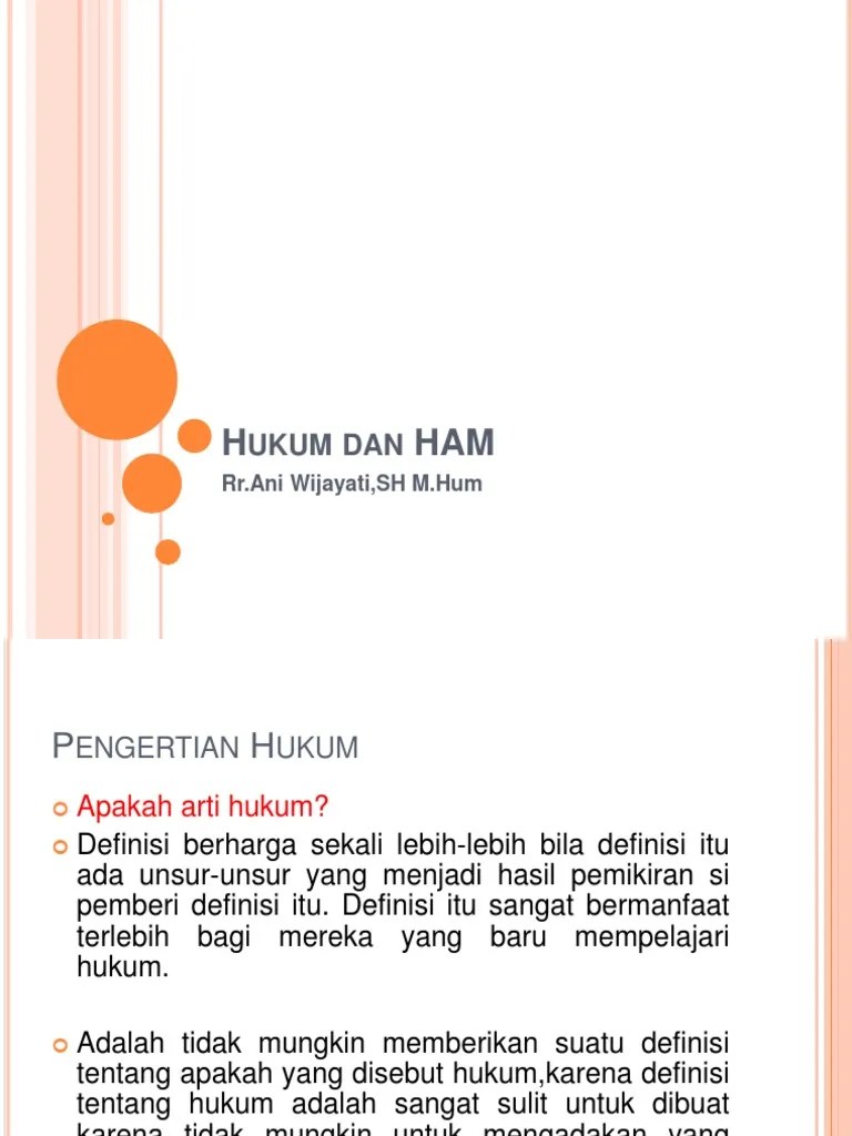 Materi Kuliah Hukum Dan HAM(2)1