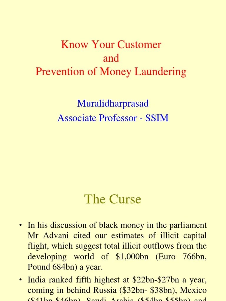 KYC &amp; AML Money Laundering Politics Free 30day