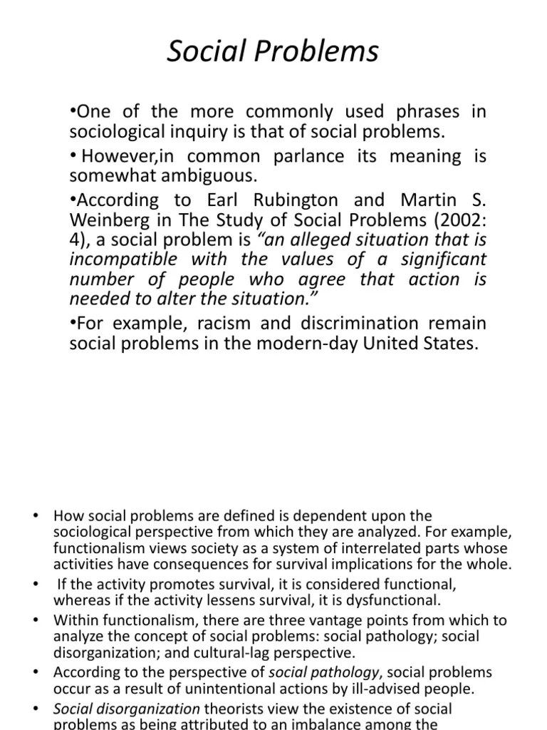 Social Problems PDF Power (Social And Political) Sociological