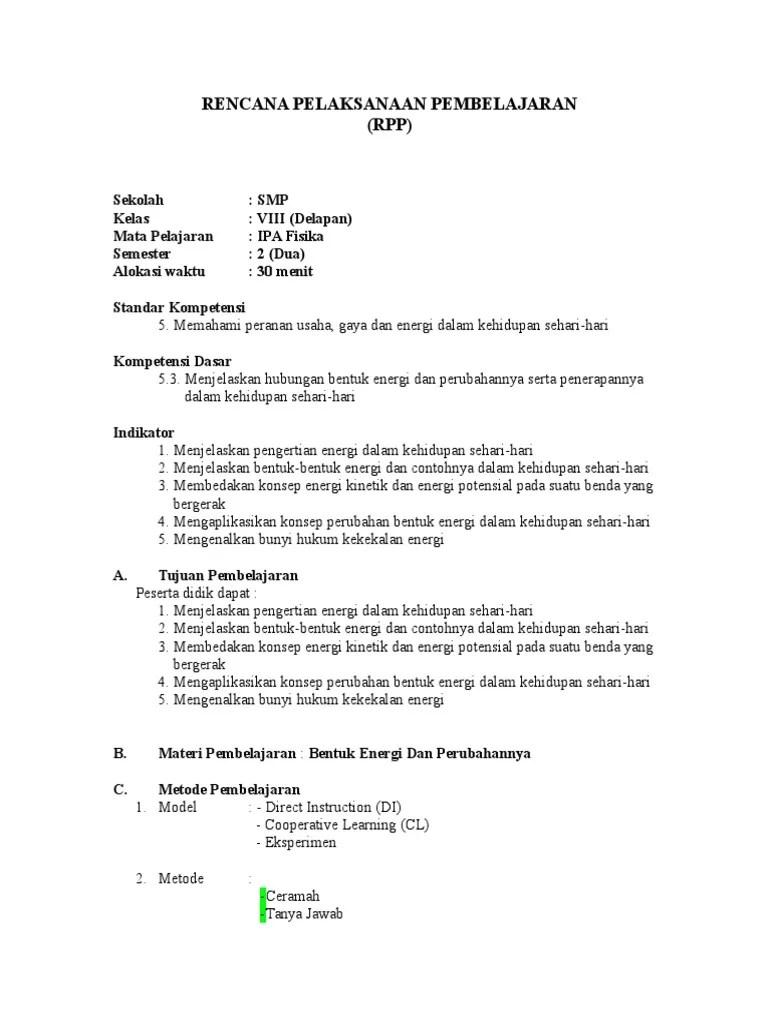 Jelaskan Perubahan Energi Bunyi Yang Terjadi Pada Alat