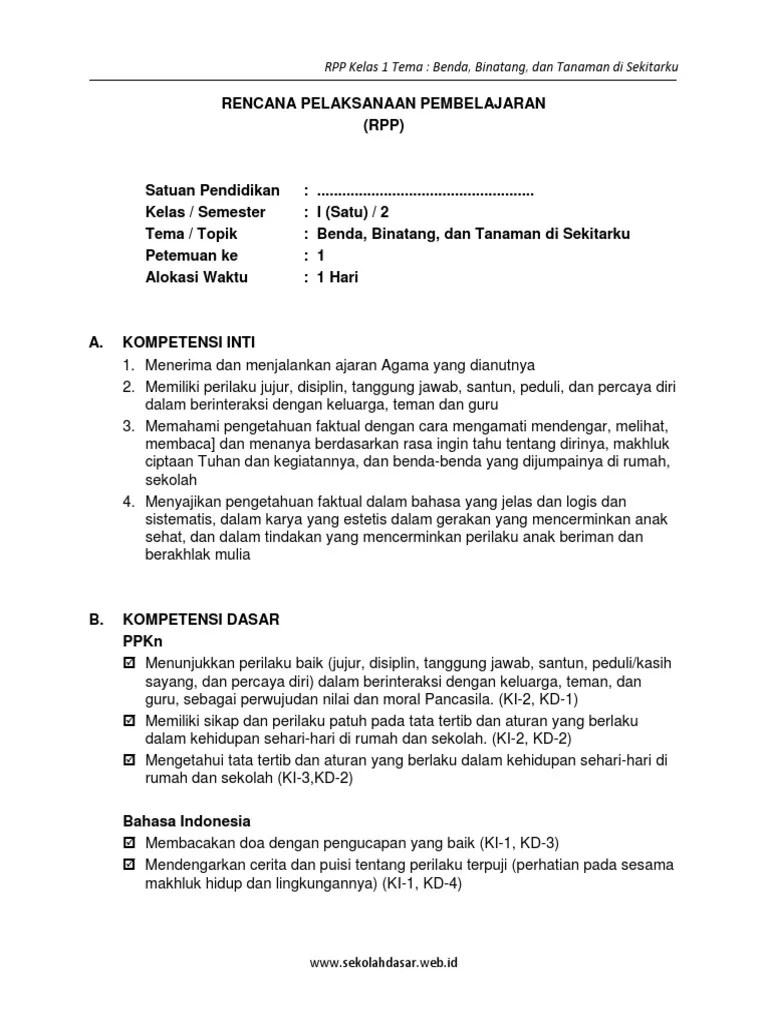 Rpp Bahasa Indonesia Kelas 2 Sd Tentang Puisi KT Puisi
