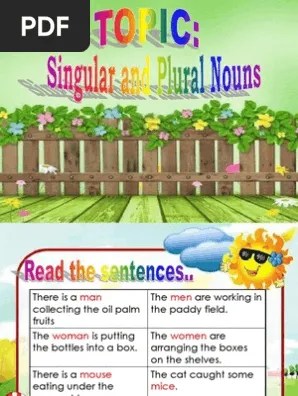Singular Plural | PDF | Plural | Grammatical Number