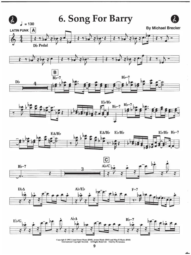 Song for Barry [Brecker Brothers].pdf