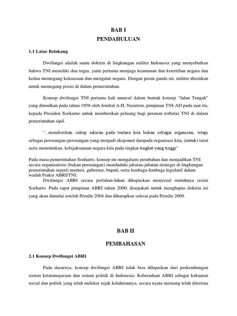 Dwifungsi Abri | PDF