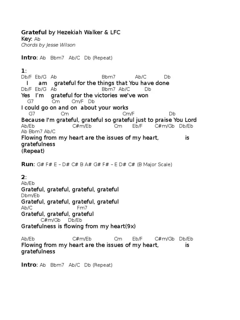 Grateful (Chords)