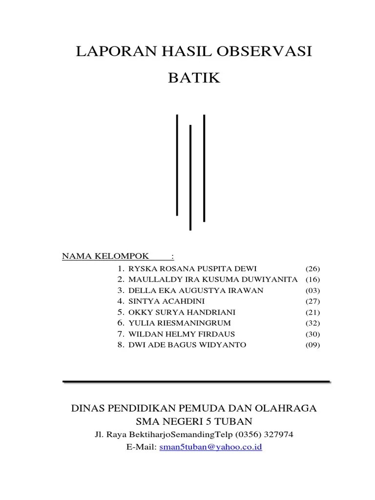Contoh Teks Laporan Hasil Observasi Tentang Sekolah Sma Berbagai Teks