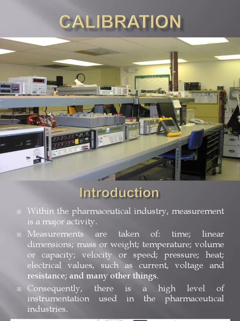 Calibration Presentation PDF Instrumentation Calibration