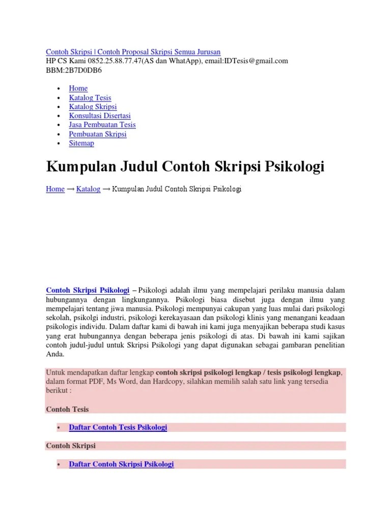 Contoh Skripsi