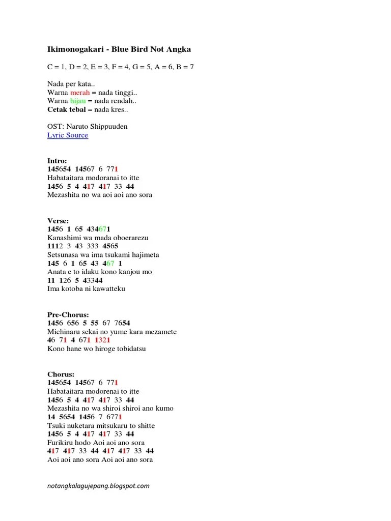 Download Lagu Naruto Ikimono Gakari Blue Bird