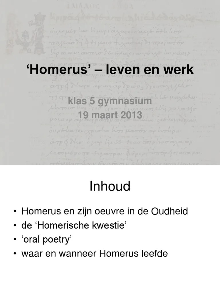 The Homeric Question PDF