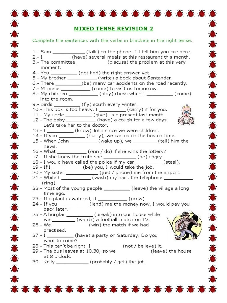 Mixed Tense Revision 2