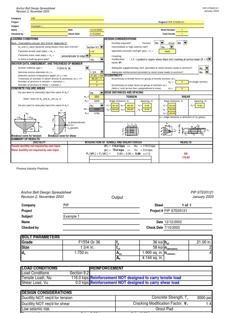 Ste05121_spreadsheet_ Anchor Bolt Design