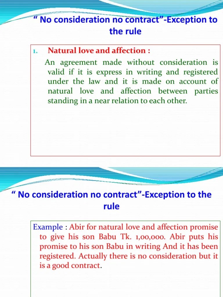⭐ Agreement without consideration. An Agreement without consideration