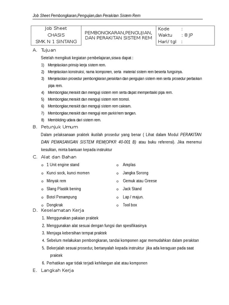 Job Sheet rem 2