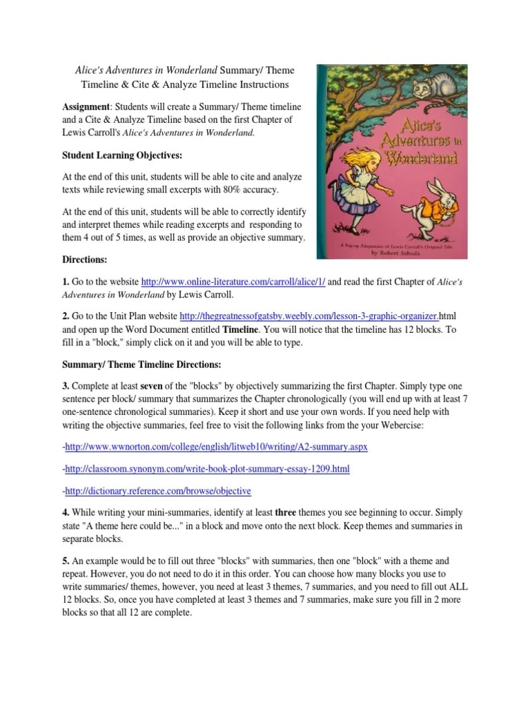 🎉 Alice in wonderland lewis carroll summary. Alice in Wonderland by Lewis Carroll. 20190206