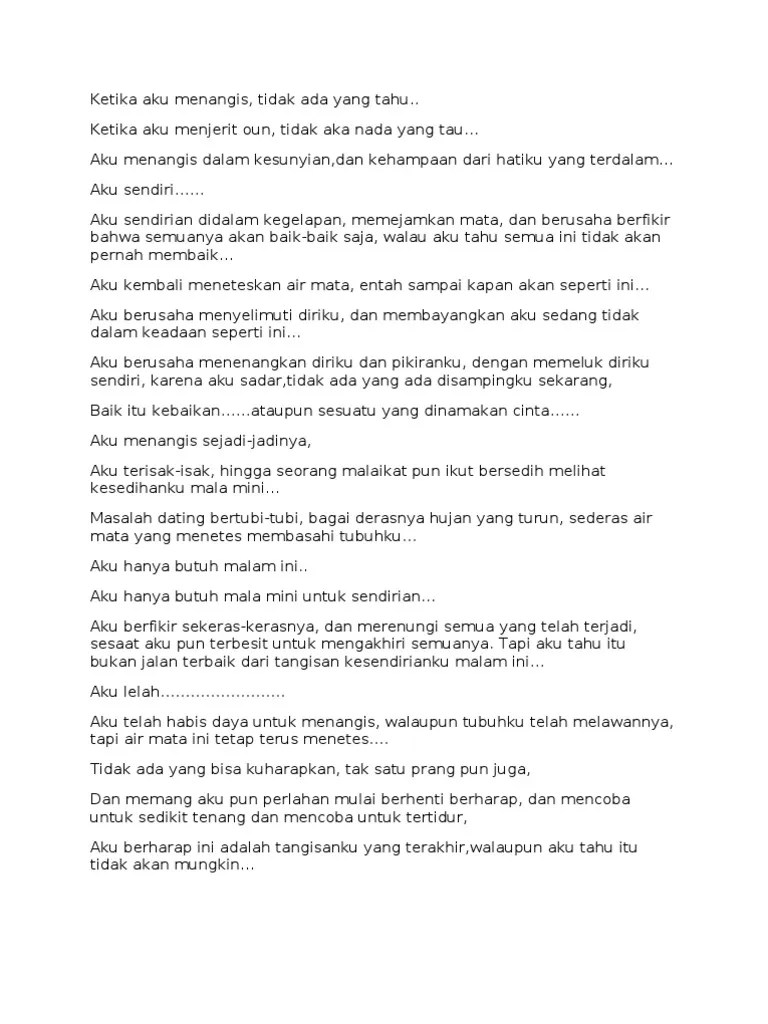 Ketika Aku Menangis | PDF