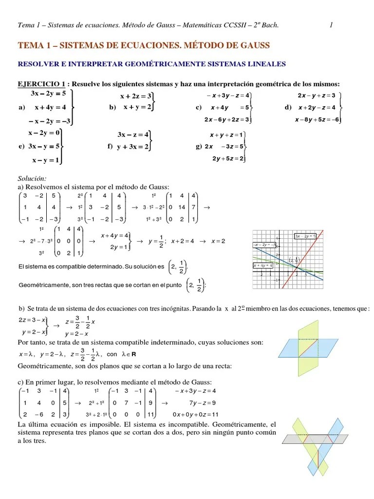Ejercicios_resueltos de Álgebra Lineal Aplicada Ecuaciones Sistema de ecuaciones lineales