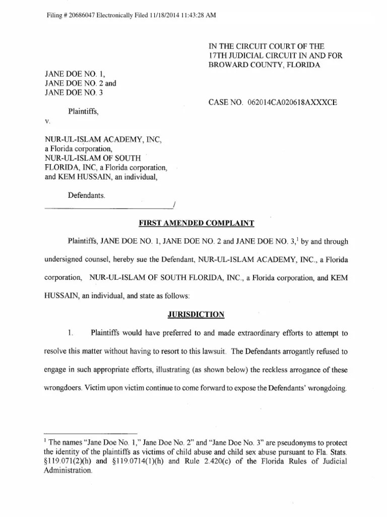 Filing 20686047 Electronically Filed 11/18/2014 114328 AM