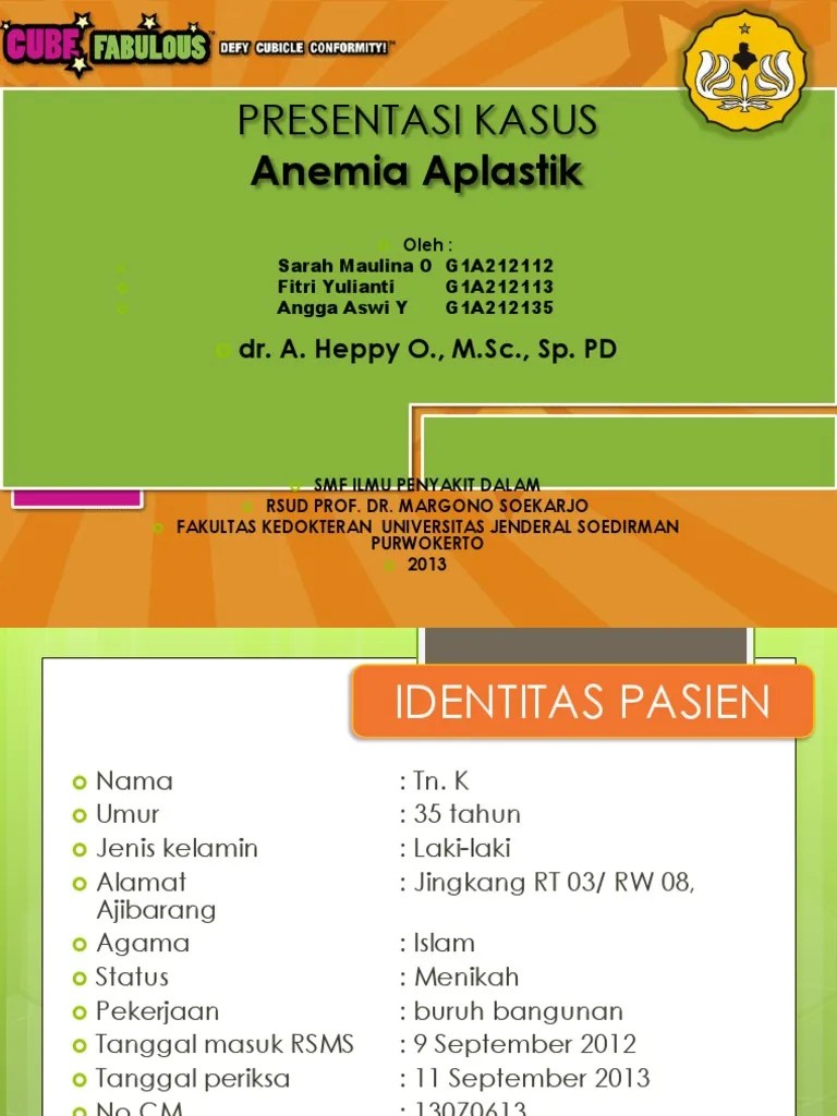 Anemia Aplastik PPT Baru