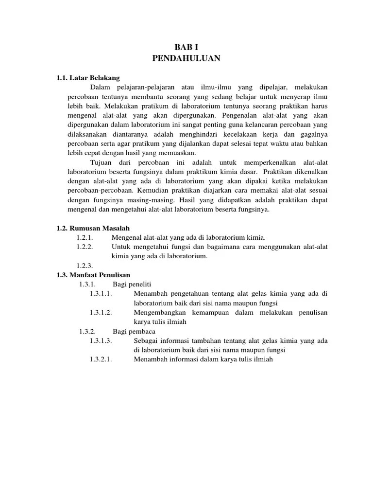 Jurnal Pengenalan Alat Laboratorium Kimia Dasar Berbagai Alat