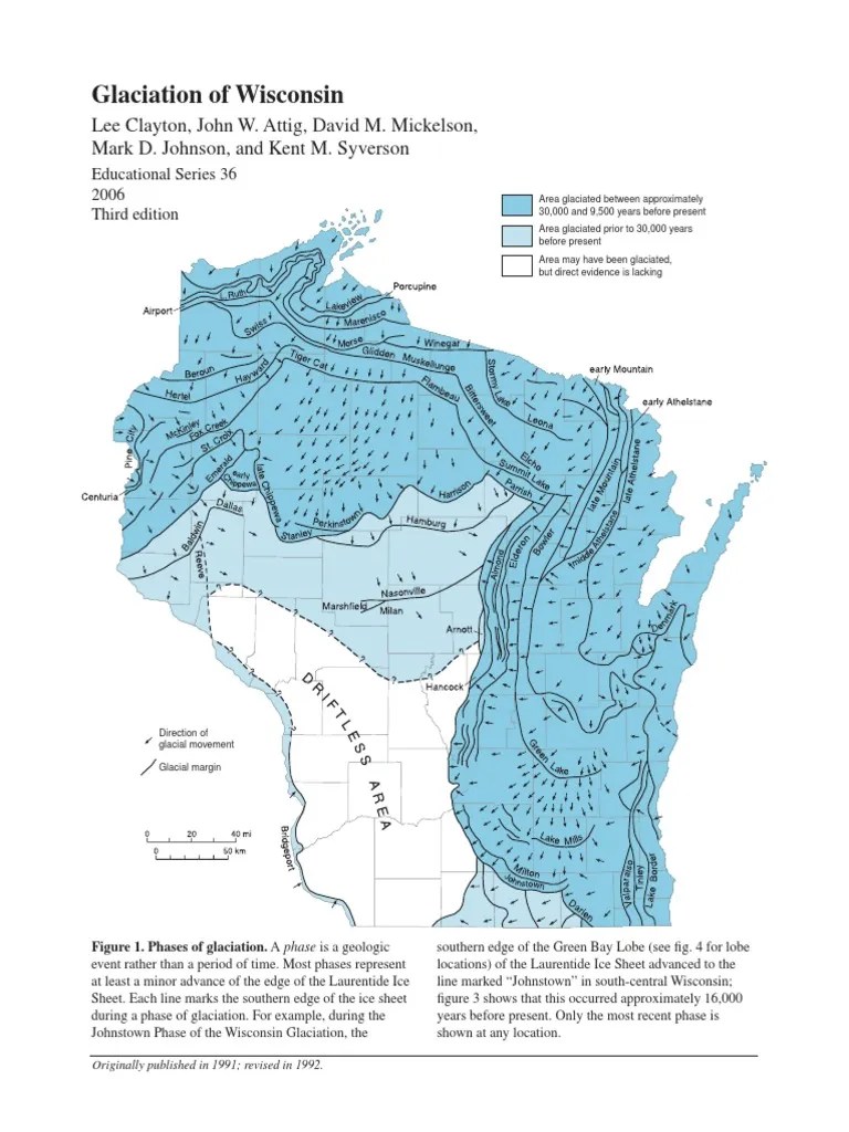 Wisconsin Glacial Glacier Glaciology