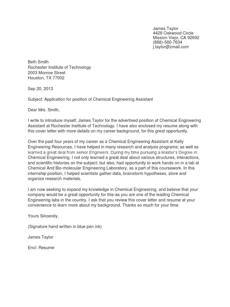 application letter.docx Metallurgy Chemical Engineering