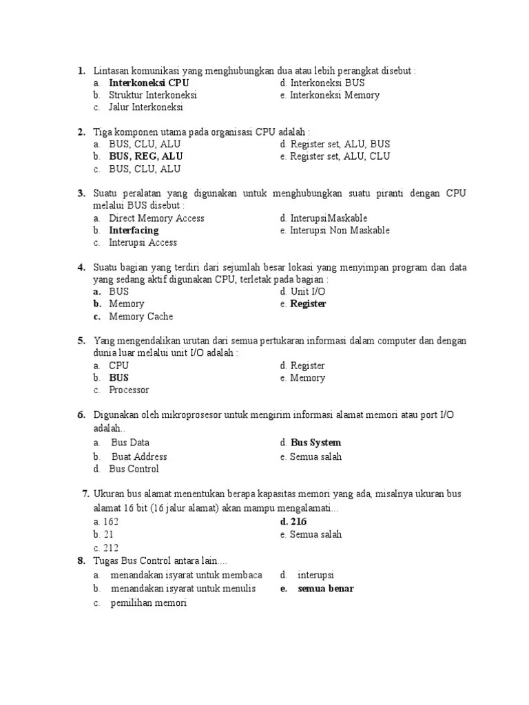 Soal Bus System | PDF