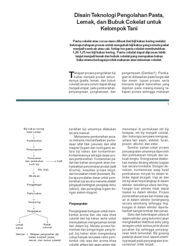 Pengolahan Biji Kakao Menjadi Bubuk Coklat