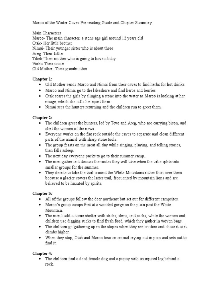 Maroo of the Winter Caves Hunting Nature