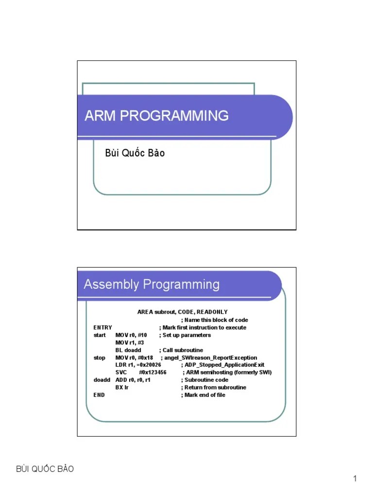 ARM PROGRAMMING.pdf Arm Architecture Instruction Set