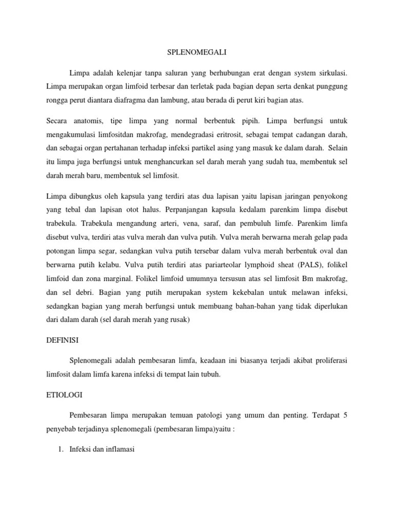 Splenomegali (TR) | PDF